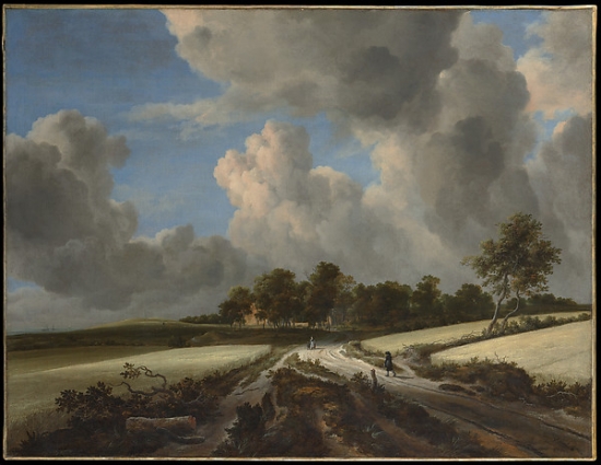 Wheat Fields Poster Print by Jacob Van Ruisdael - Dutch Haarlem 1628 & 29 1682 Amsterdam - 18 x 24