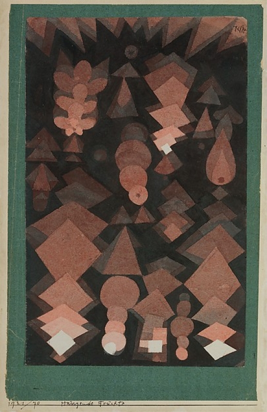 Suspended Fruit Poster Print by Paul Klee - German - Born Switzerland MNchenbuchsee 1879 1940 Muralto-Locarno - 18 x 24