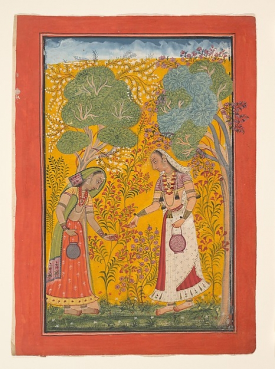 Vasanti Ragini Folio From A Ragamala Series - 18 x 24