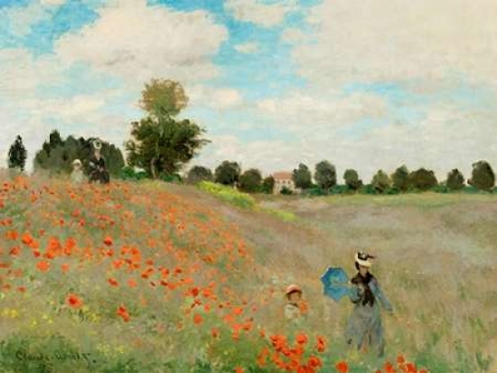 Coquelicots Poster Print by Claude Monet - 11 x 14 - Small