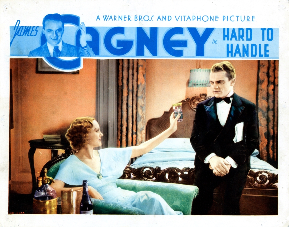 Everett Collection EVCMSDHATOEC022H Hard To Handle US Lobbycard Claire Dodd James Cagney 1933 Movie Poster Masterprint, 14 x 11