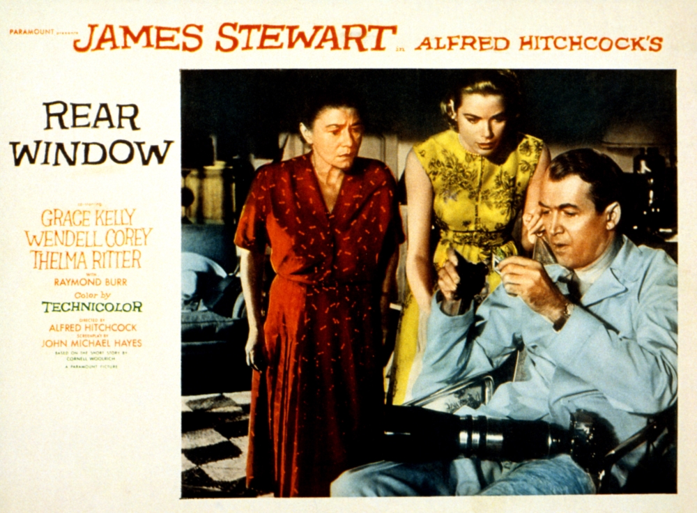 Everett Collection EVCMSDREWIEC021H Rear Window Thelma Ritter Grace Kelly James Stewart 1954 in. Movie Poster Masterprint, 14 x 11