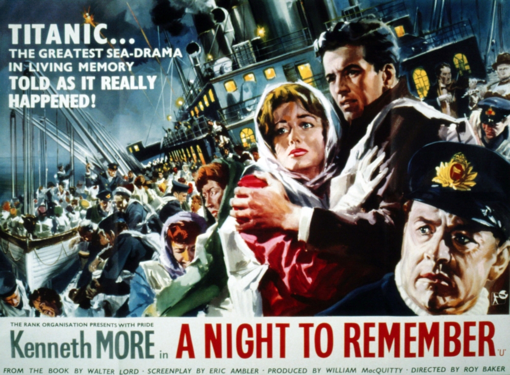 Antr1958-Fsct001 A Night To Remember Movie Poster Masterprint - 28 x 22 - Large