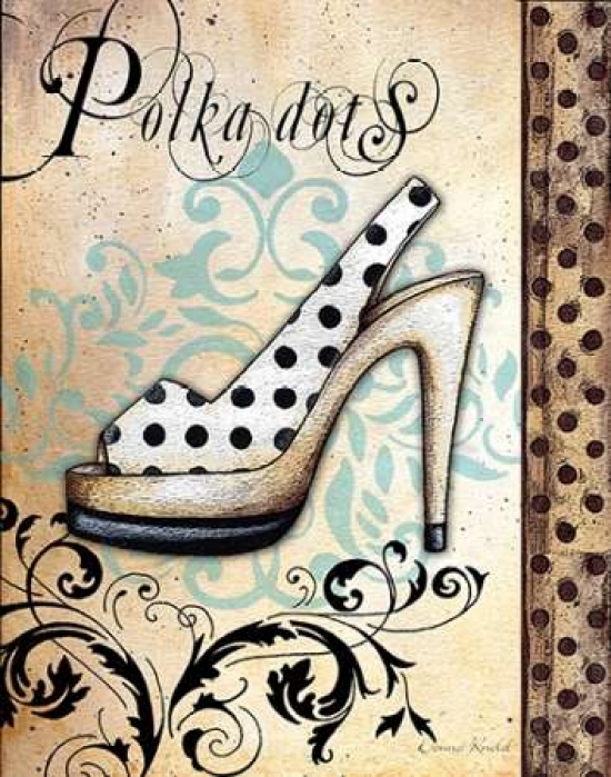 PDXKLD052SMALL Polka Dots Poster Print by Donna Knold, 11 x 14 - Small