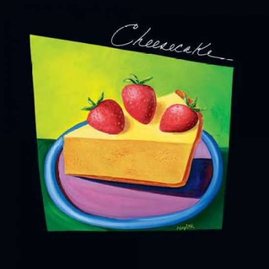 Cheesecake Poster Print by Mary Naylor - 24 x 24 - Large