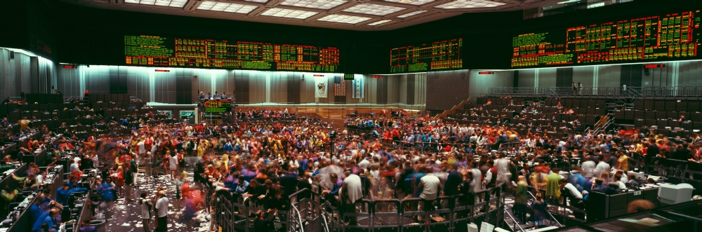 Panoramic View of Chicago Mercantile Exchange Poster Print - 36 x 12