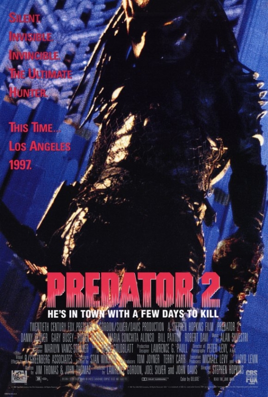 Predator 2 Movie Poster Print, 27 x 40