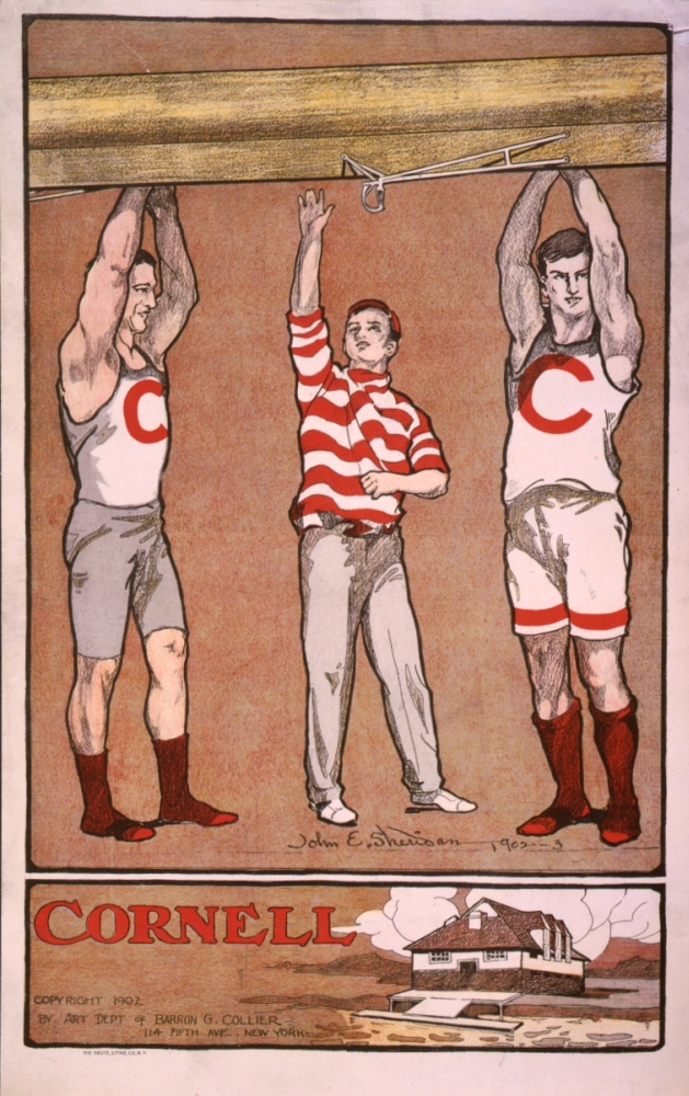 PPHPDA71069 Cornell University Rowing Team 1902 Poster Print by John E. Sheridan, 18 x 24