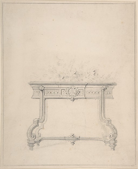 Design for Console Table Poster Print by Anonymous French 19th Century