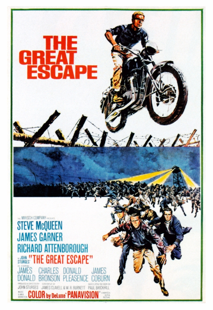 Everett Collection EVCMMDGRESEC010 The Great Escape Movie Poster Masterprint, 11 x 17