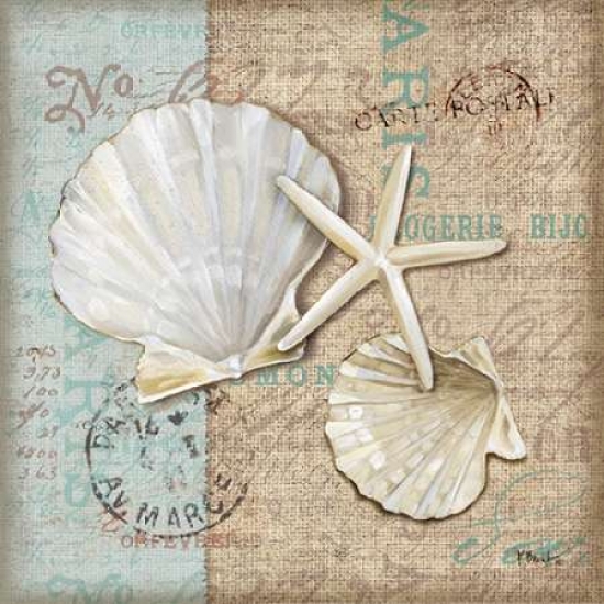 Linen Shells I Poster Print by Paul Brent, 12 x 12 - Small