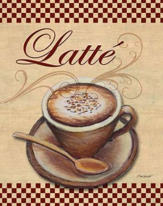 PDXTWM267SMALL Cafe Latte Poster Print by Todd Williams, 11 x 14 - Small