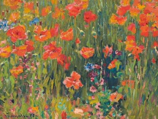 Poppies Poster Print by Robert William Vonnoh - 11 x 14 - Small