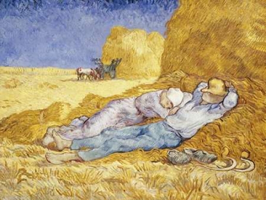 Noon- Rest Poster Print by Vincent Van Gogh, 22 x 28 - Large