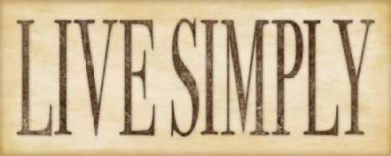 PDXSM7438SMALL Live Simply Poster Print by Stephanie Marrott, 10 x 20 - Small