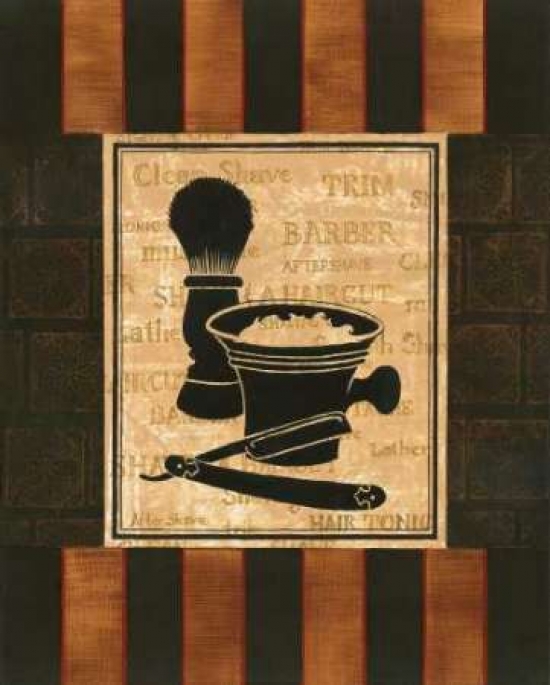 PDXGOR175SMALL Shaving Poster Print by Gregory Gorham, 11 x 14 - Small