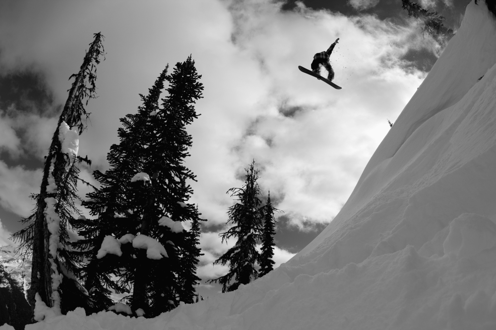 Professional Snowboarder Kevin Pearce Makes A Big Air Jump Canada Poster Print - 38 x 24 in. - Large