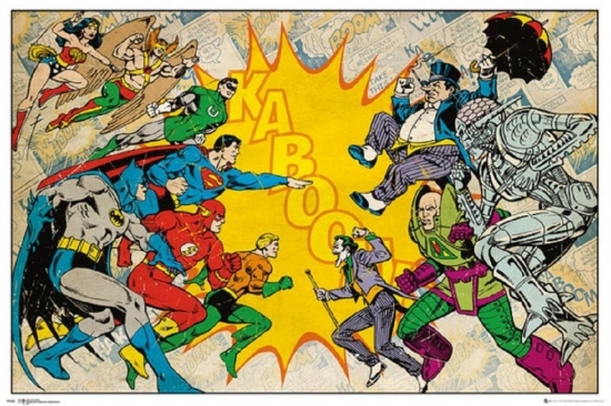 Dc Comics Heroes Vs Villians Poster Print, 36 x 24