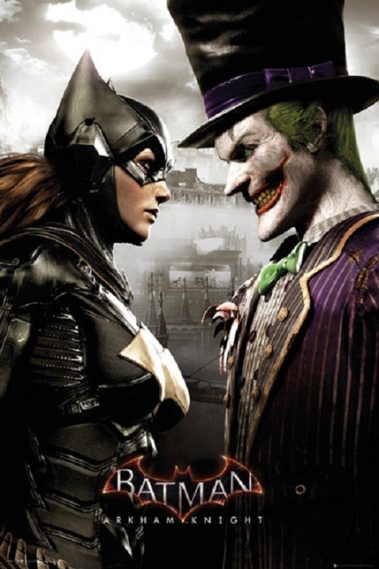 XPE160387 Batman Arkham Knight - Batgirl & Joker Poster Print, 24 x 36