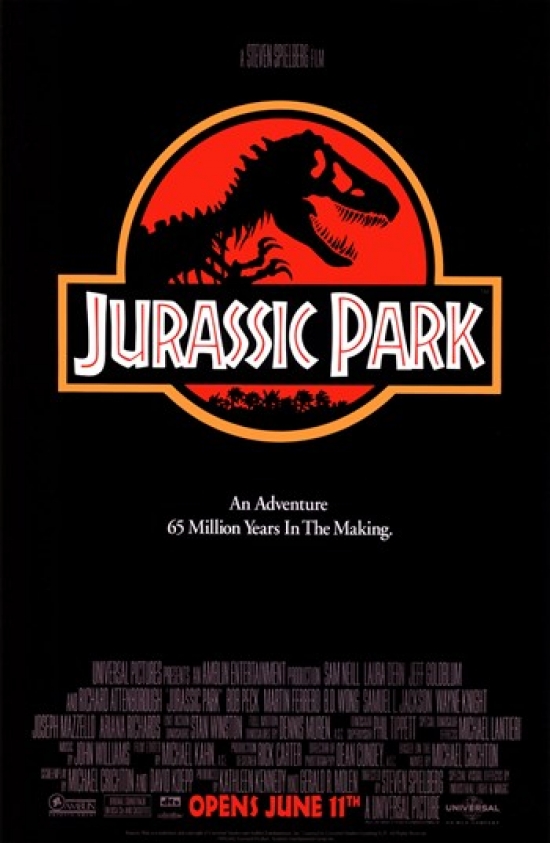 Jurassic Park Movie Poster, 11 x 17