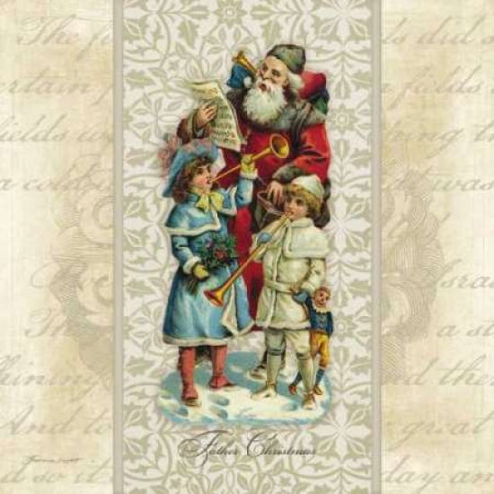 Father Christmas Poster Print by Stephanie Marrott - 24 x 24 - Large