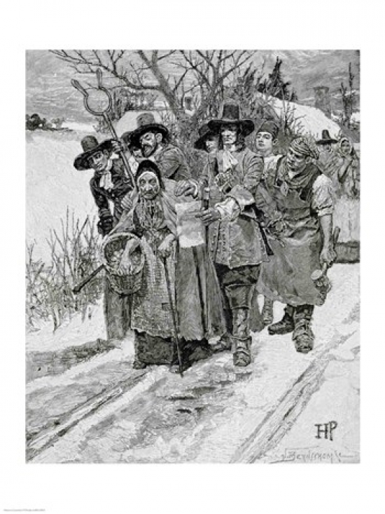 Arresting A Witch Poster Print by Howard Pyle - 24 x 36 in. - Large