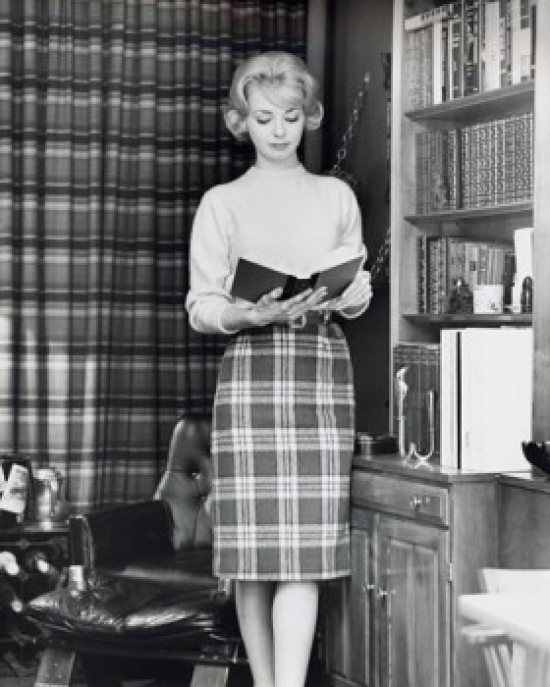 Young Woman Reading Book Poster Print - 18 x 24