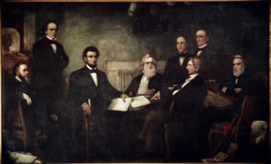 The First Reading of The Emancipation Proclamation Francis Bicknell Carpenter, 1830-1900 American Poster Print, 18 x 24