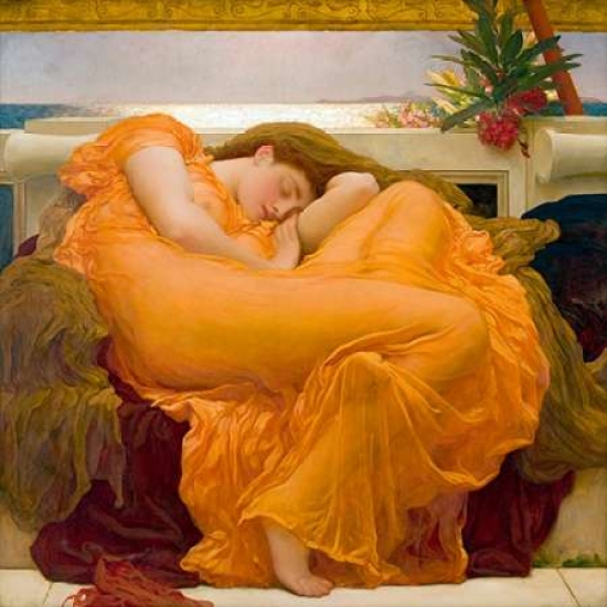 Flaming June Poster Print by Frederic Leighton, 12 x 12 - Small