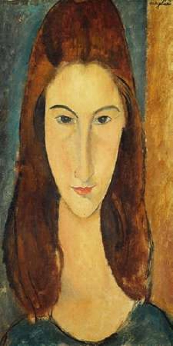 PDX2AM1568SMALL Jeanne Hebuterne Poster Print by Amedeo Modigliani, 10 x 20 - Small
