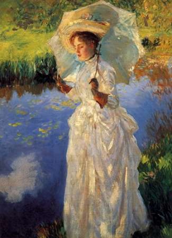 Morning Walk Poster Print by John Singer Sargent - 9 x 12