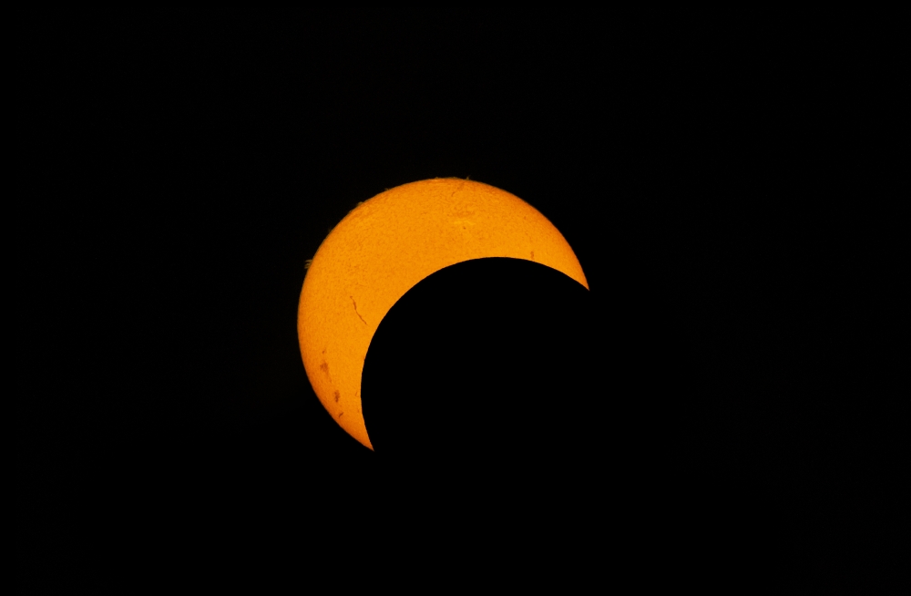 Partial Solar Eclipse of 2012 Poster Print - 17 x 11