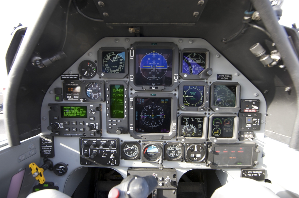 StockTrek Images PSTTMO100218M The Interior Cockpit of An Iraqi Air Force T-6 Texan Trainer Aircraft On Cob Speicher Poster Print, 17 x 11