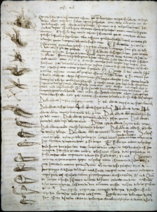 Codex Leicester - Water Flow Leonardo Da Vinci - 1452-1519 & Italian Drawing Armand Hammer Foundation Los Angeles Poster Print - 18 x 24