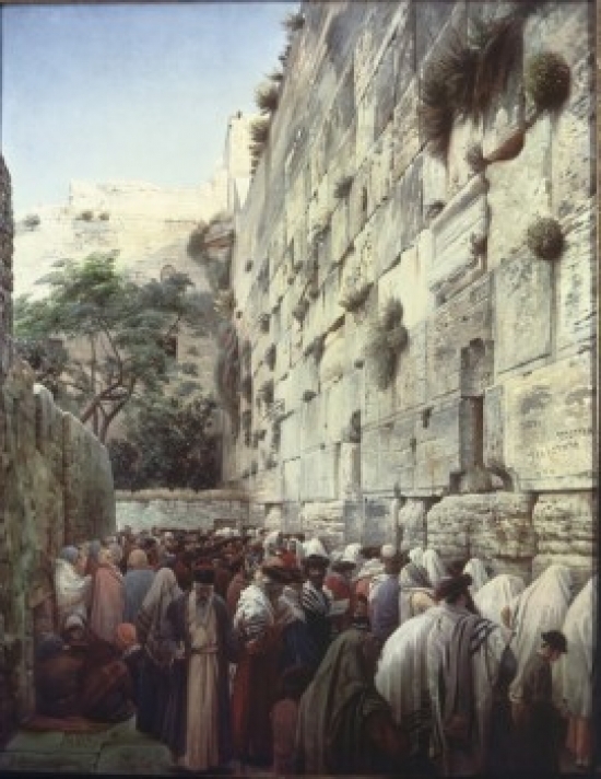 Wailing Wall The Bauernfeind Gustav 1848-1904 Poster Print, 24 x 36 - Large