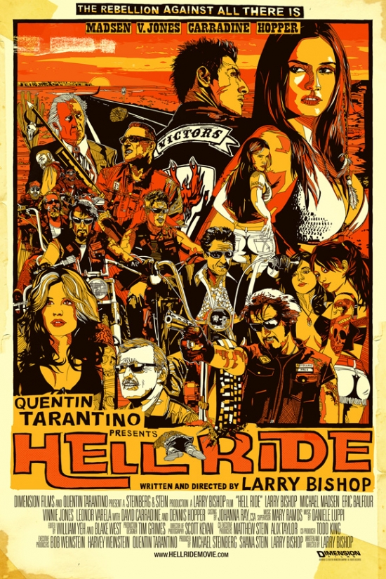 Hell Ride Movie Poster, 11 x 17