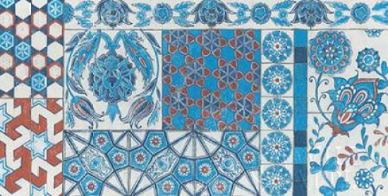 Turkish Tiles Poster Print by Kathrine Lovell - 10 x 20 - Small