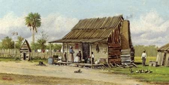 Cabin Scene Poster Print by William Aiken Walker - 24 x 48 - Large