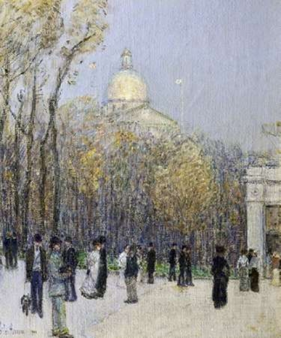 Boston Commons Poster Print by Childe Hassam - Small