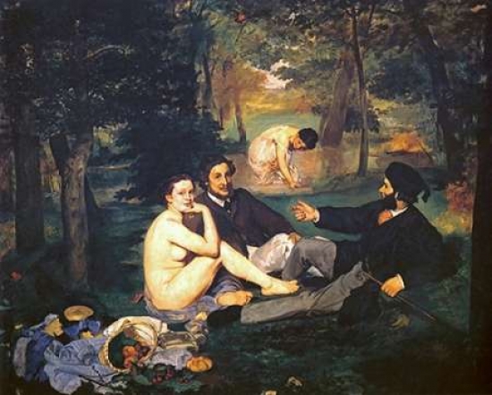 Luncheon On The Grass Poster Print by Edouard Manet, 10 x 12 - Small