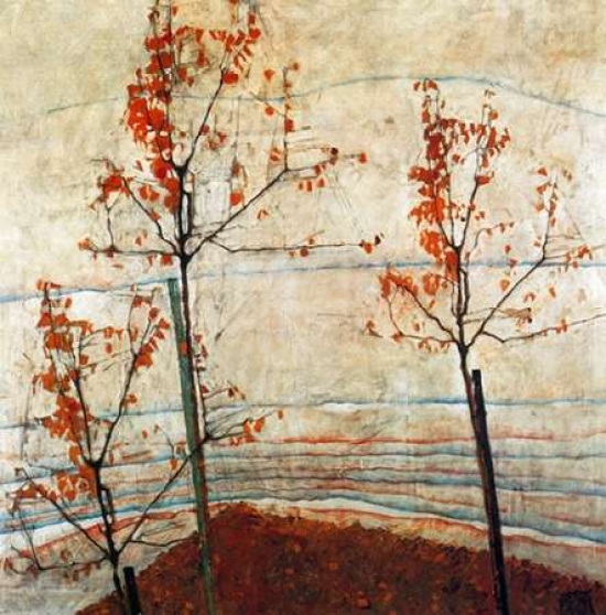 Autumn Trees 1911 Poster Print by Egon Schiele - 12 x 12 - Small