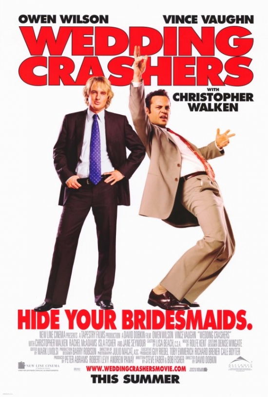 Wedding Crashers Movie Poster Print, 27 x 40