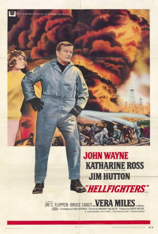 MOVCF8404 Hellfighters Movie Poster Print, 27 x 40