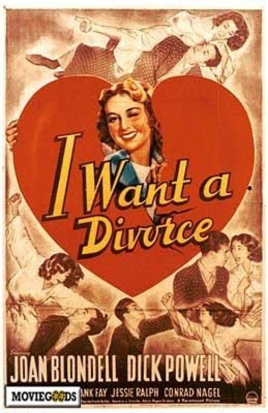 Picture of Pop Culture Graphics MOVCH3609 I Want A Divorce Movie Poster Print, 27 x 40
