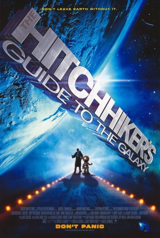 MOVEF2439 The Hitchhikers Guide To The Galaxy Movie Poster Print, 27 x 40