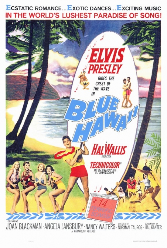 MOVEF3189 Blue Hawaii Movie Poster Print, 27 x 40