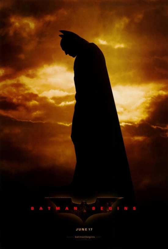 MOVEF9155 Batman Begins Movie Poster Print, 27 x 40