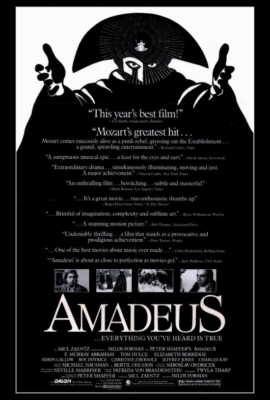 MOVEF9435 Amadeus Movie Poster Print, 27 x 40