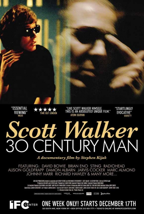 Scott Walker 30 Century Man Movie Poster, 11 x 17