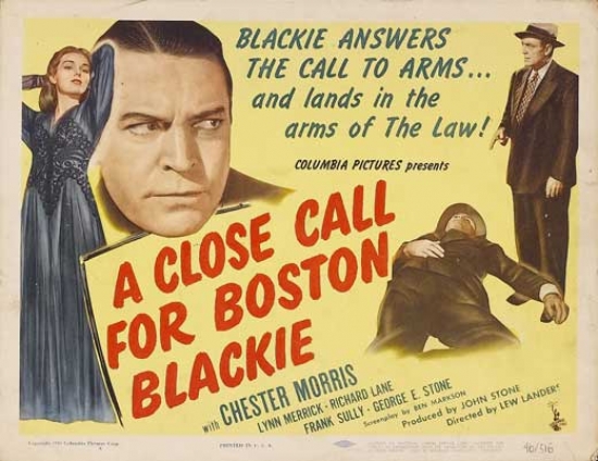 A Close Call for Boston Blackie Movie Poster